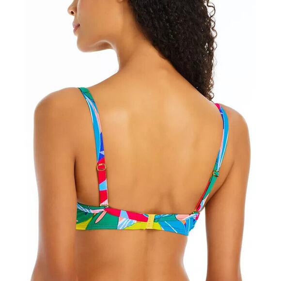 Bleu Rod Beattie Life Of The Party Underwire Bikini Top Tie Front Size 34D NWT - Picture 2 of 4